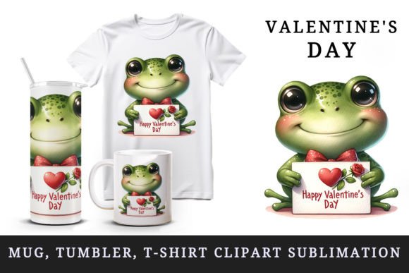 Download Valentine's Day Frog Tumbler Mug Clipart - Mug Collection