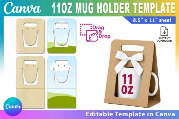 Download Canva 11oz Mug Holder Template - Mug Collection