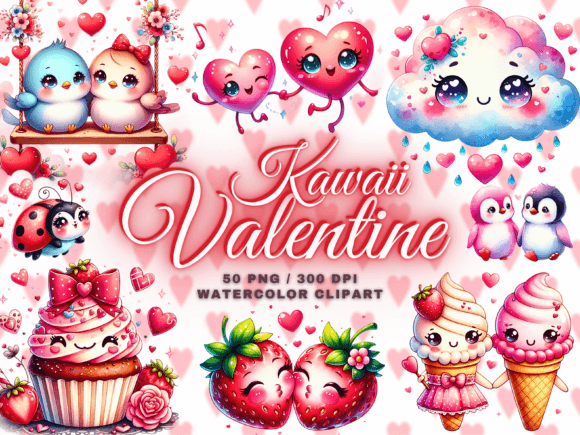 Download Cute Valentine Clipart - Kawaii Clipart - Cute valentine clipart Collection