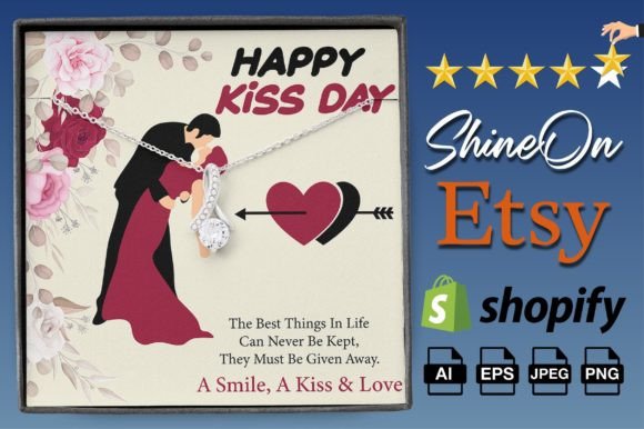 Download Kiss Day Message Card Design ShineOn - Kiss day Collection